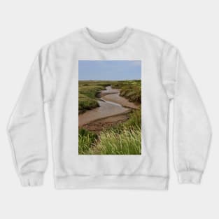 Blakeney mudflats and saltmarsh Crewneck Sweatshirt